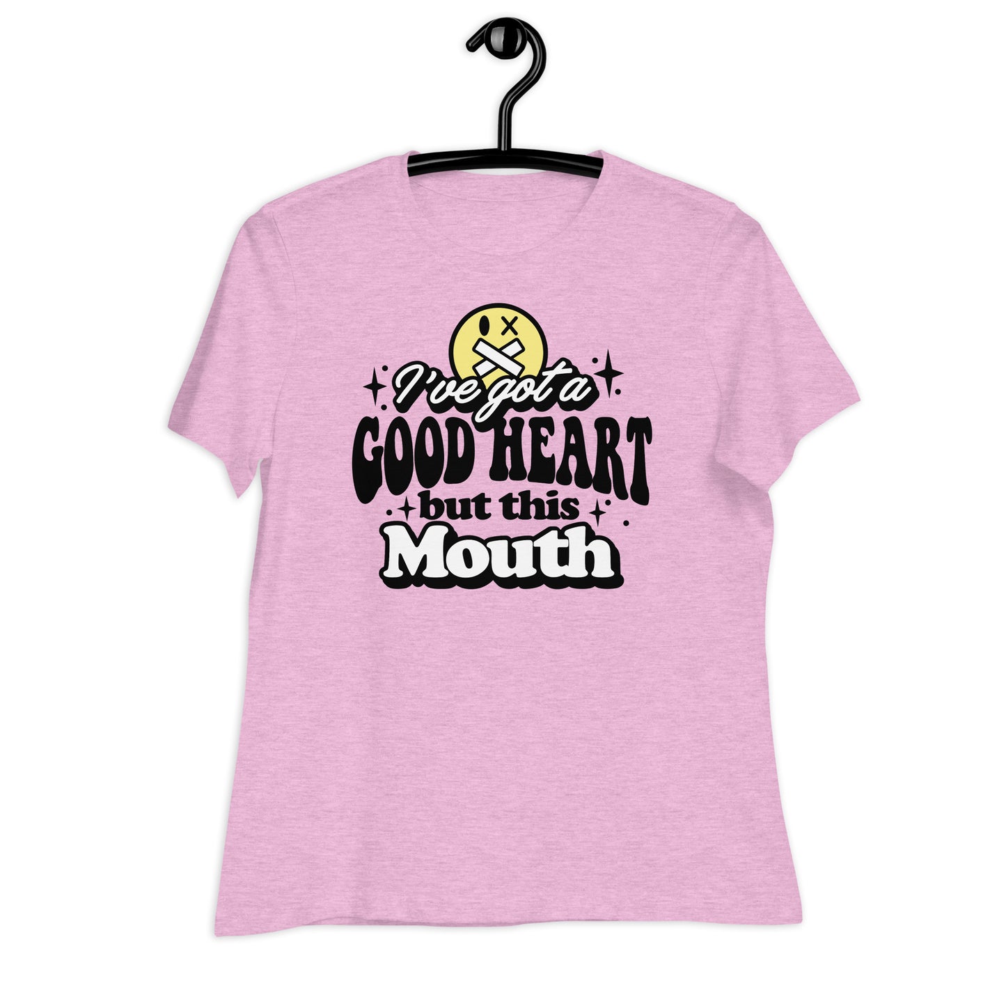 I've Got a Good Heart but This Mouth Bella Canvas Relaxed Women's T-Shirt