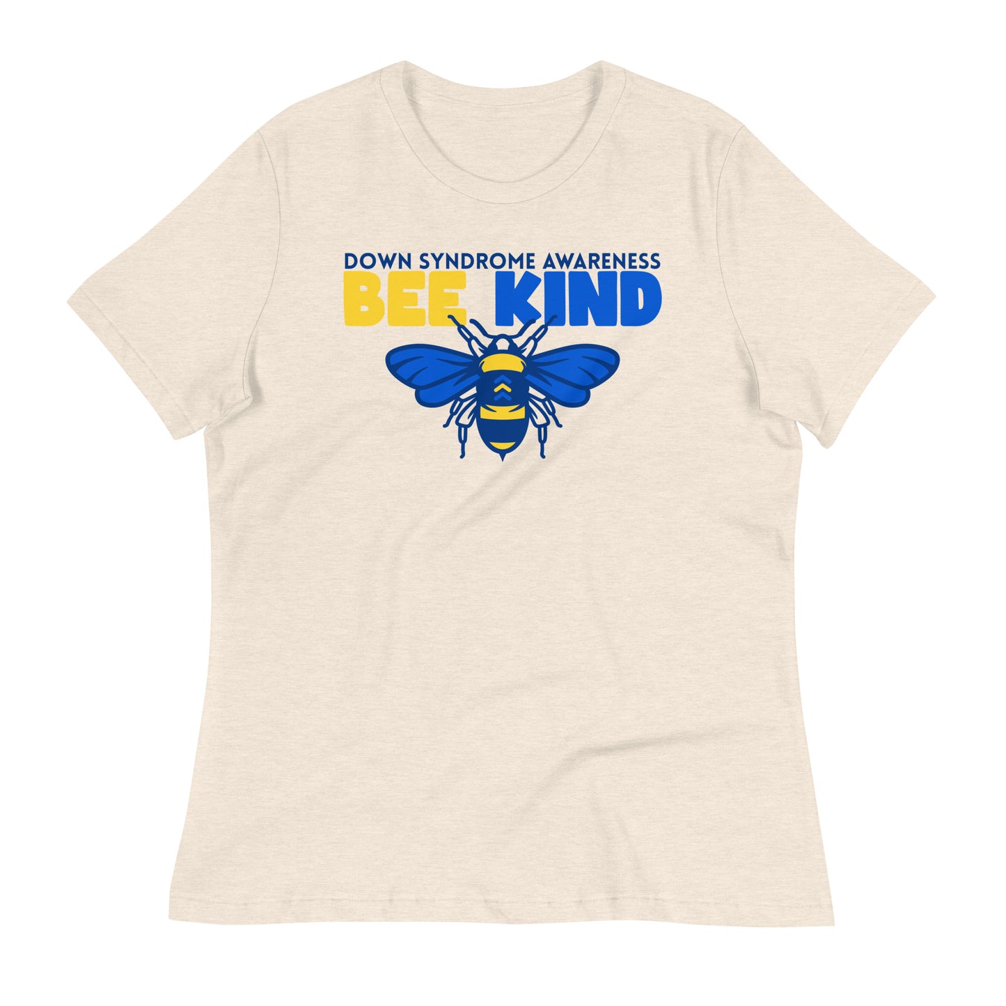 Bee Kind Down Syndrome Awareness Bella Canvas Relaxed Women's T-Shirt