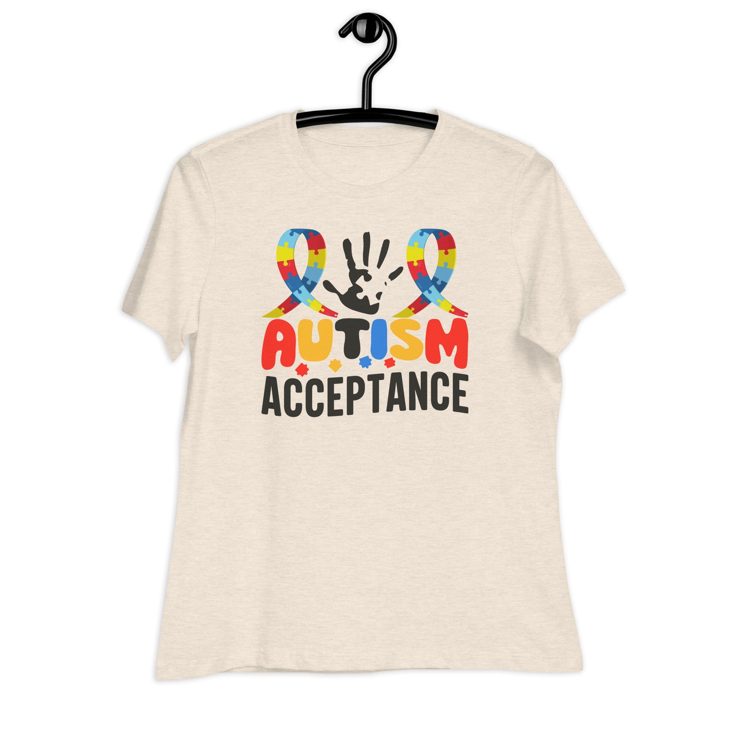 Autism Acceptance Bella Canvas Relaxed Women's T-Shirt