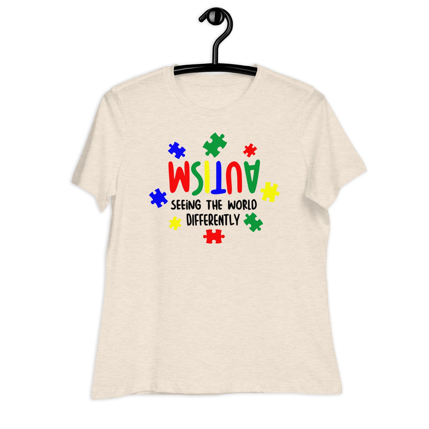 Autism, Seeing the World Differently Bella Canvas Relaxed Women's T-Shirt