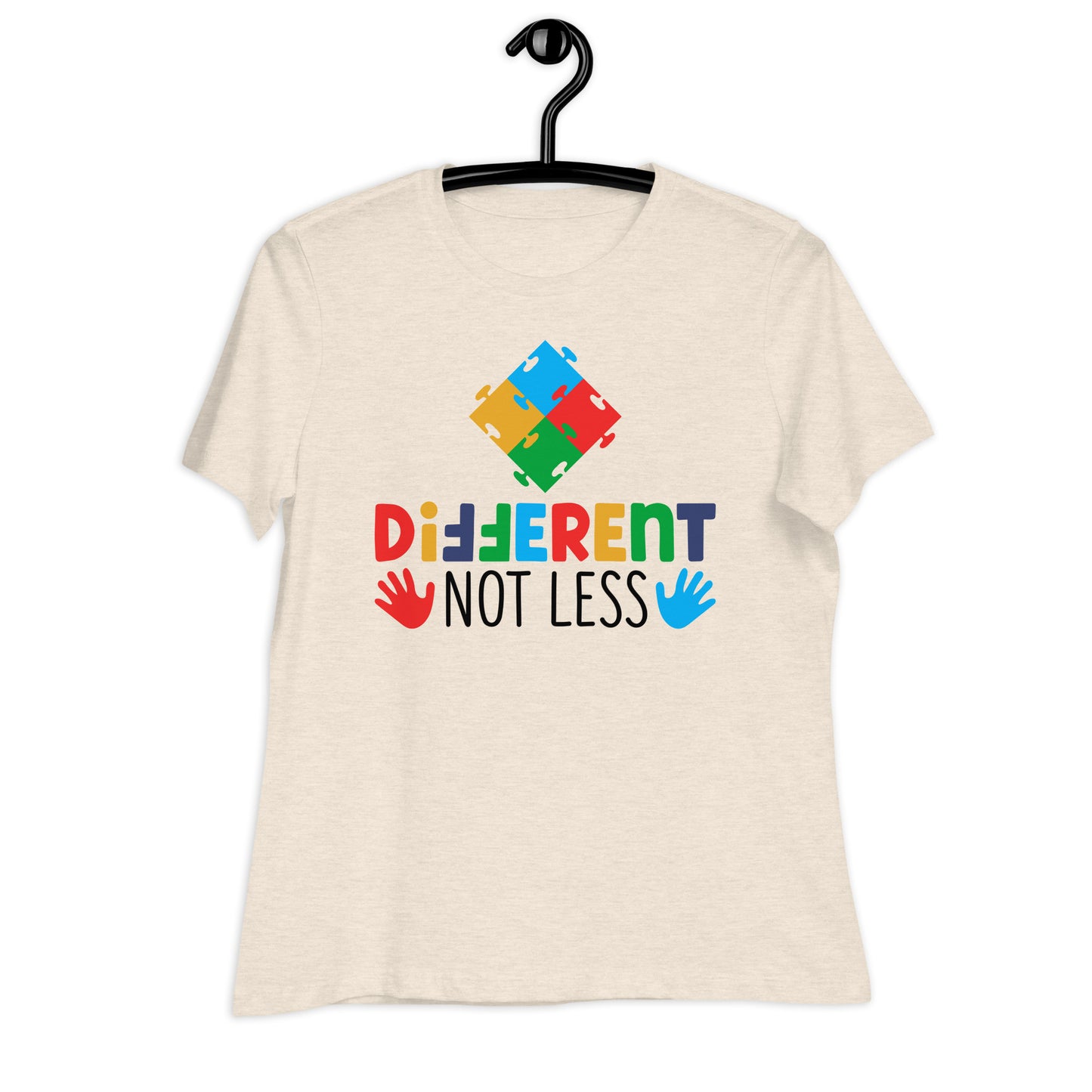 Different Not Less Autism Acceptance Bella Canvas Relaxed Women's T-Shirt