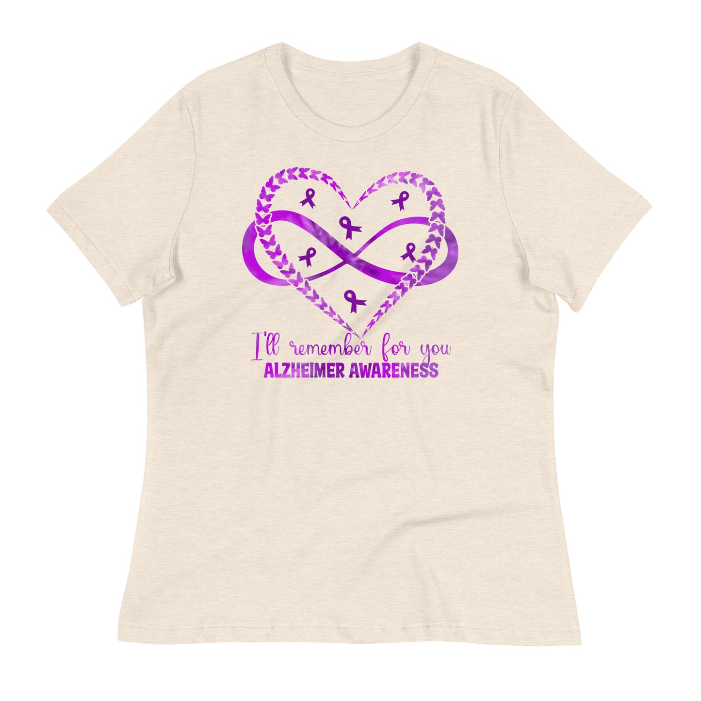 I'll Remember For You Alzheimer's Awareness Bella Canvas Relaxed Women's T-Shirt