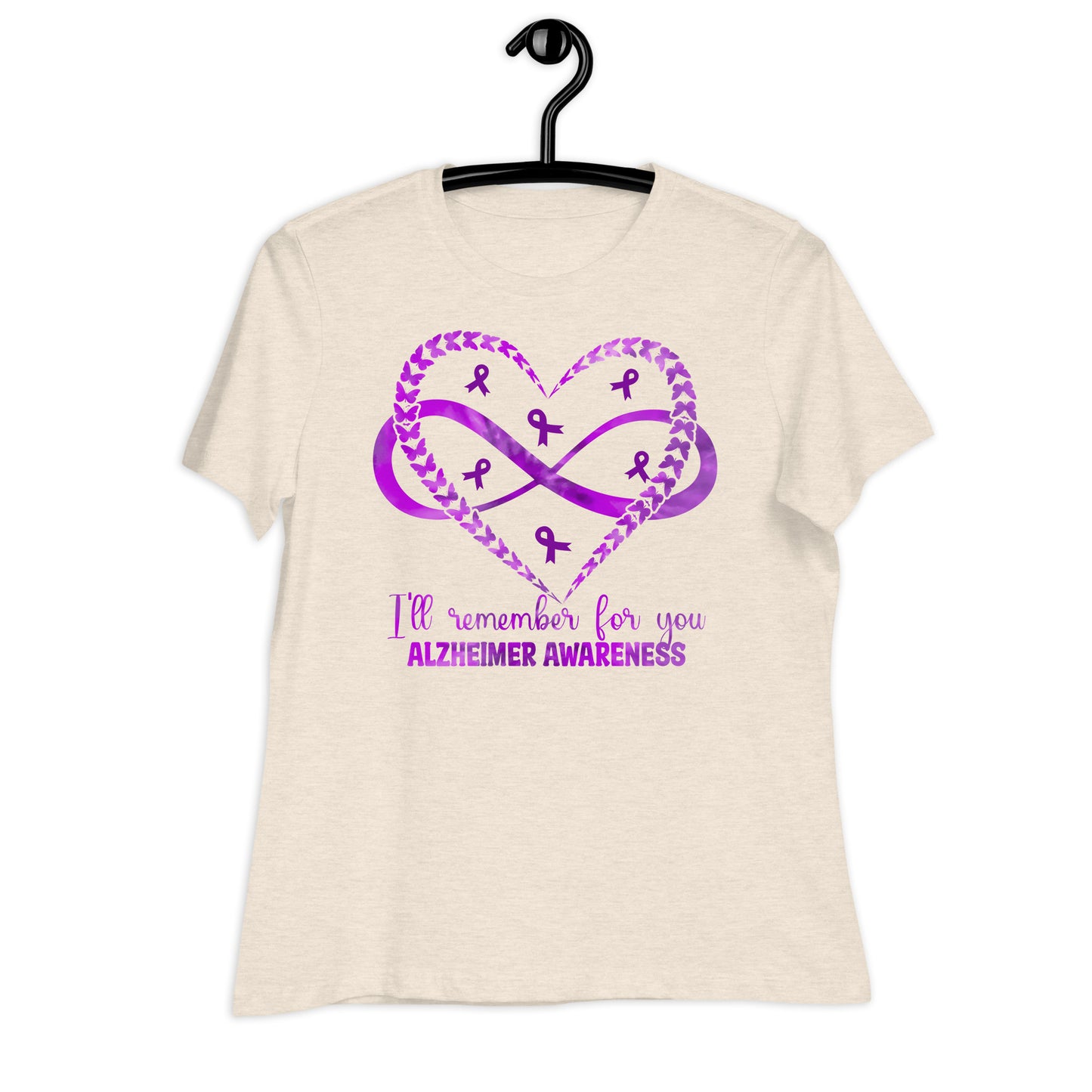 I'll Remember For You Alzheimer's Awareness Bella Canvas Relaxed Women's T-Shirt