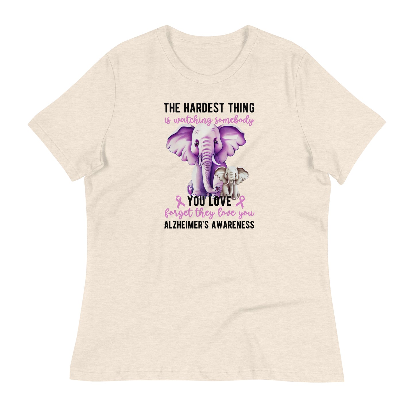 Alzheimer's Awareness Bella Canvas Relaxed Women's T-Shirt
