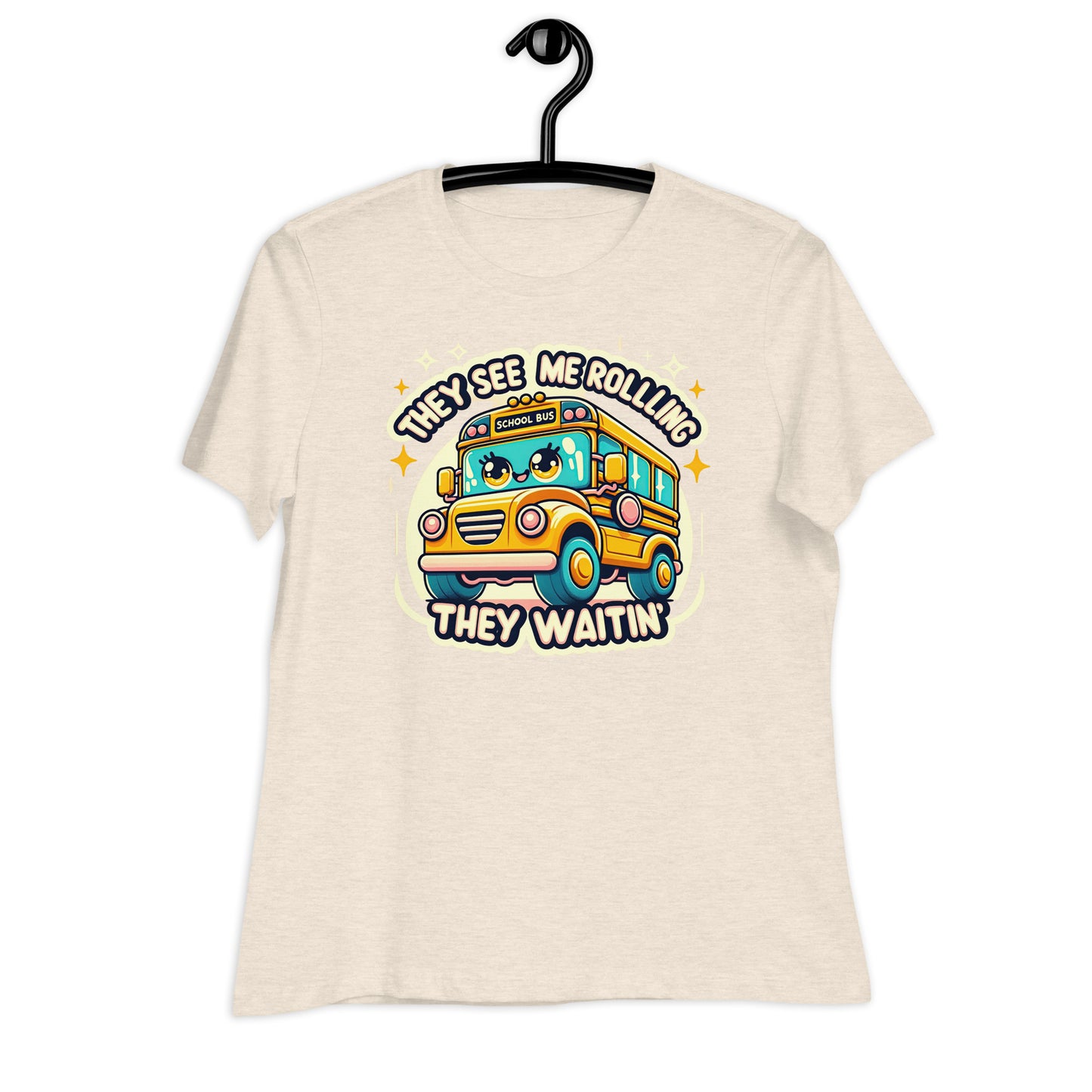 They See Me Rolling, They Waitin' Bus Driver Bella Canvas Relaxed Women's T-Shirt