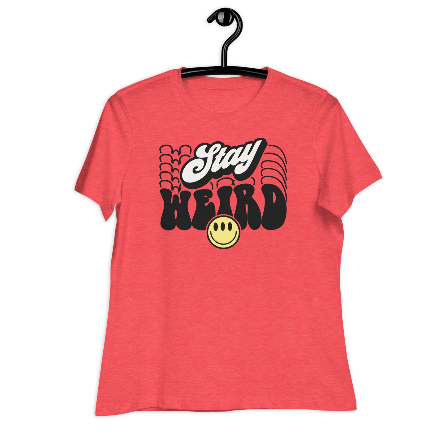 Stay Weird Funny Bella Canvas Relaxed Women's T-Shirt