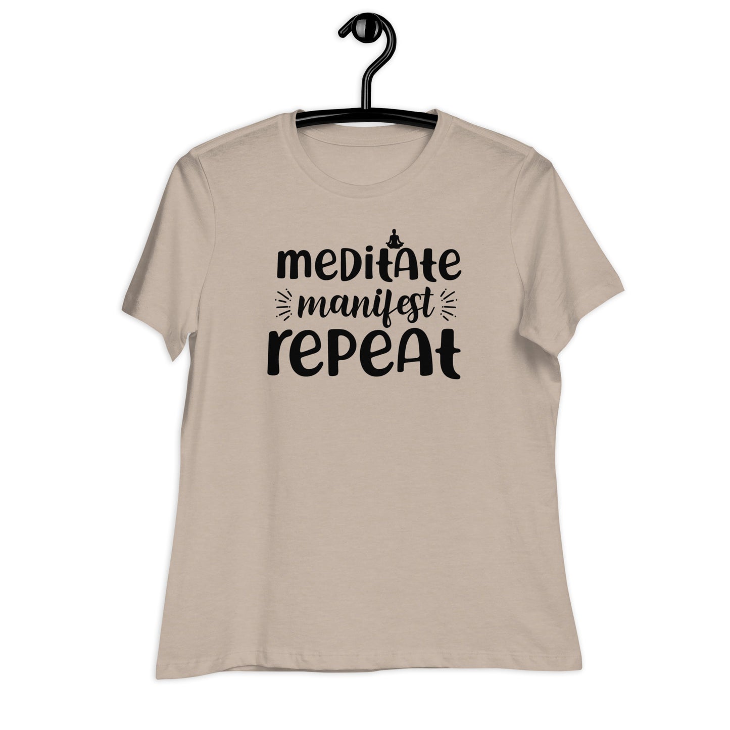 Meditate Manifest Repeat Bella Canvas Relaxed Women's T-Shirt