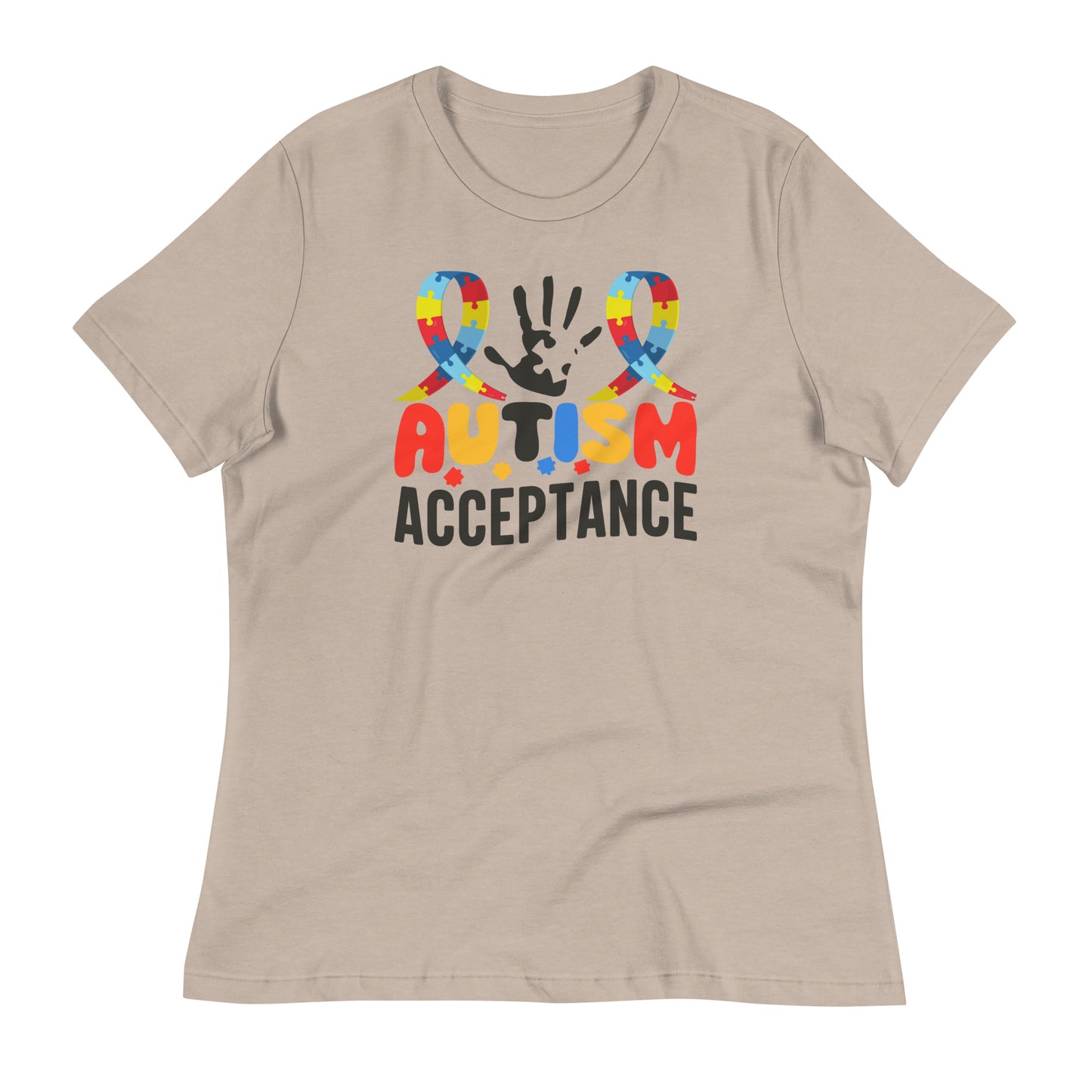 Autism Acceptance Bella Canvas Relaxed Women's T-Shirt