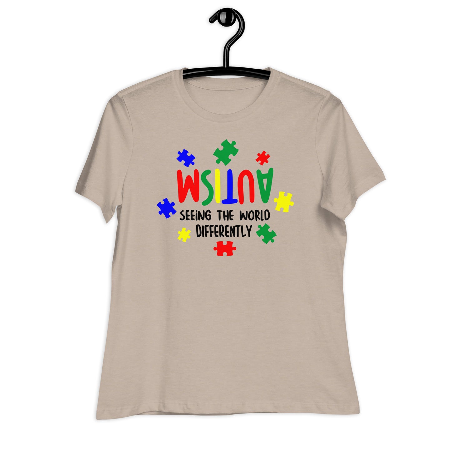 Autism, Seeing the World Differently Bella Canvas Relaxed Women's T-Shirt