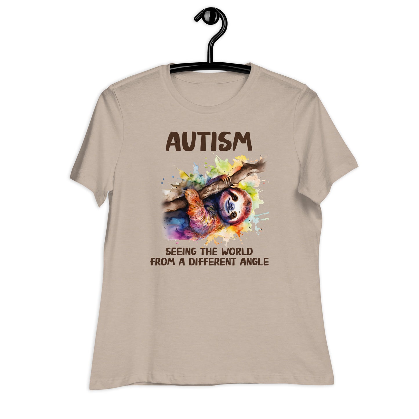 Autism, Seeing the World From a Different Angle Bella Canvas Relaxed Women's T-Shirt
