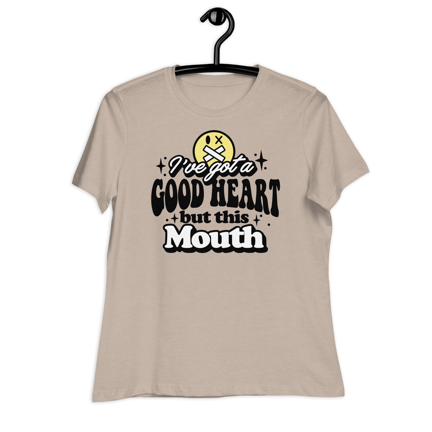 I've Got a Good Heart but This Mouth Bella Canvas Relaxed Women's T-Shirt