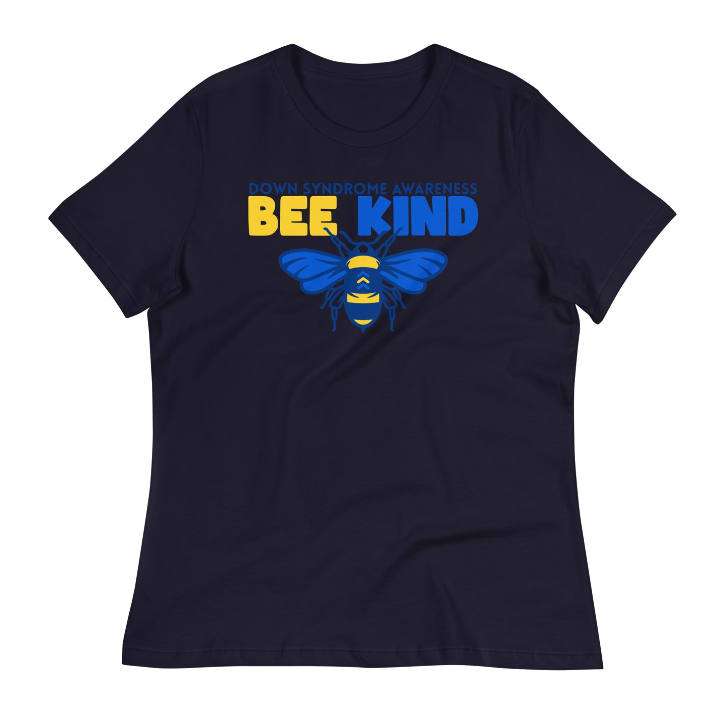 Bee Kind Down Syndrome Awareness Bella Canvas Relaxed Women's T-Shirt
