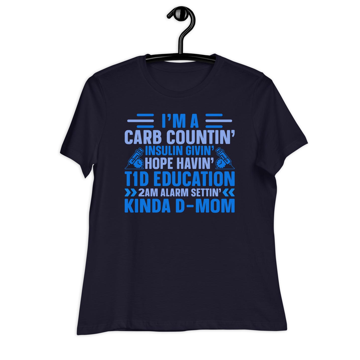 Diabetes Awareness Mom Bella Canvas Relaxed Women's T-Shirt's