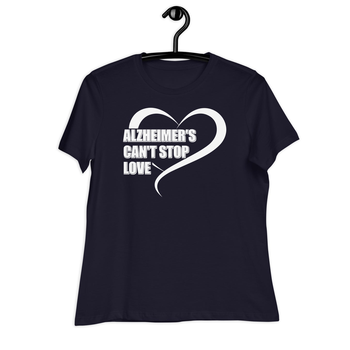 Alzheimer's Can't Stop Love Bella Canvas Relaxed Women's T-Shirt