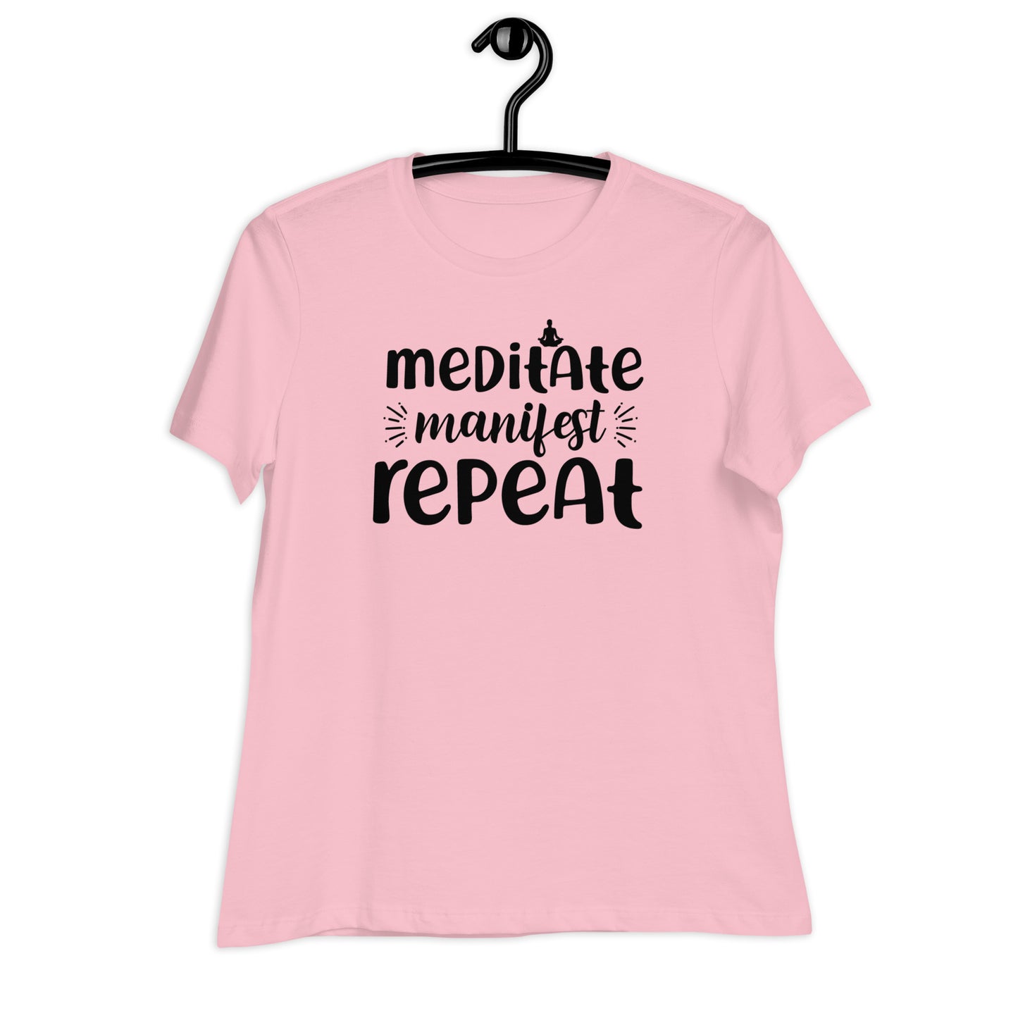 Meditate Manifest Repeat Bella Canvas Relaxed Women's T-Shirt