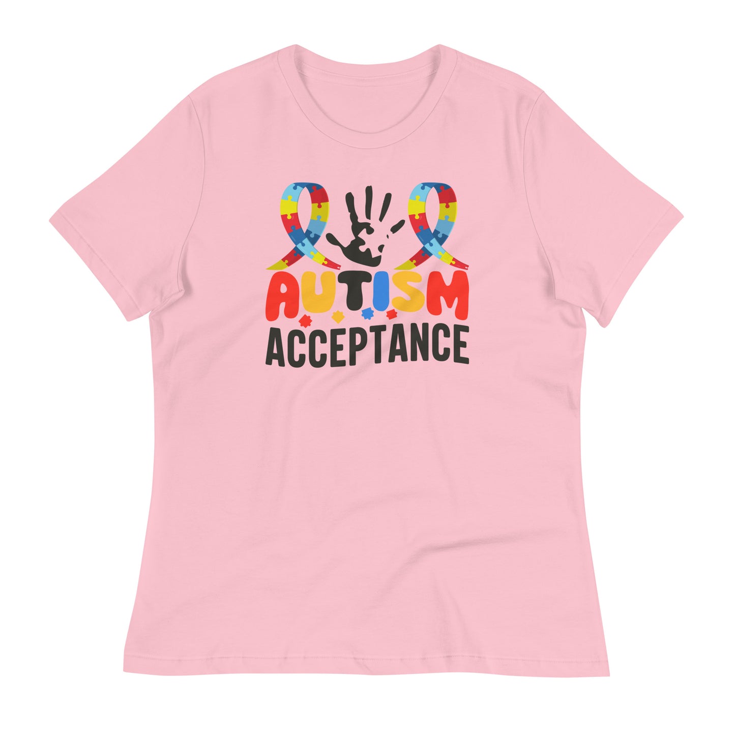 Autism Acceptance Bella Canvas Relaxed Women's T-Shirt