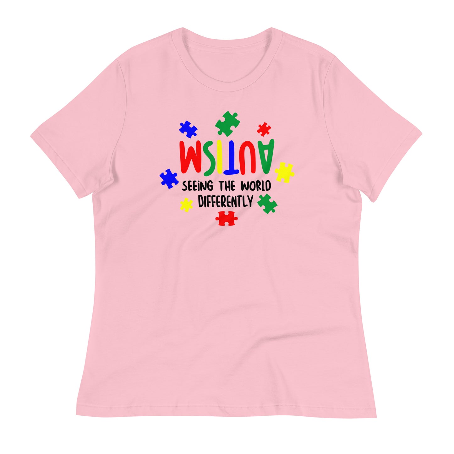 Autism, Seeing the World Differently Bella Canvas Relaxed Women's T-Shirt
