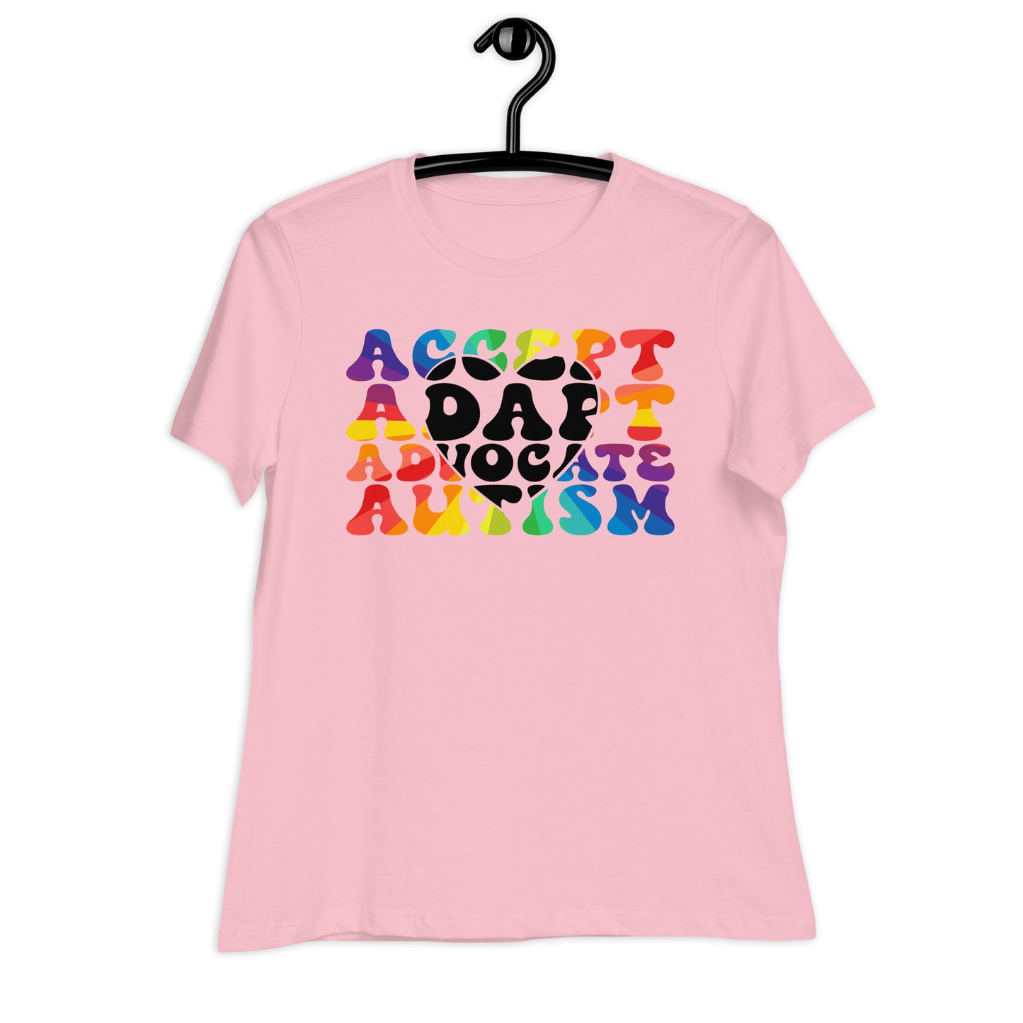 Accept Adapt Advocate Autism Bella Canvas Relaxed Women's T-Shirt