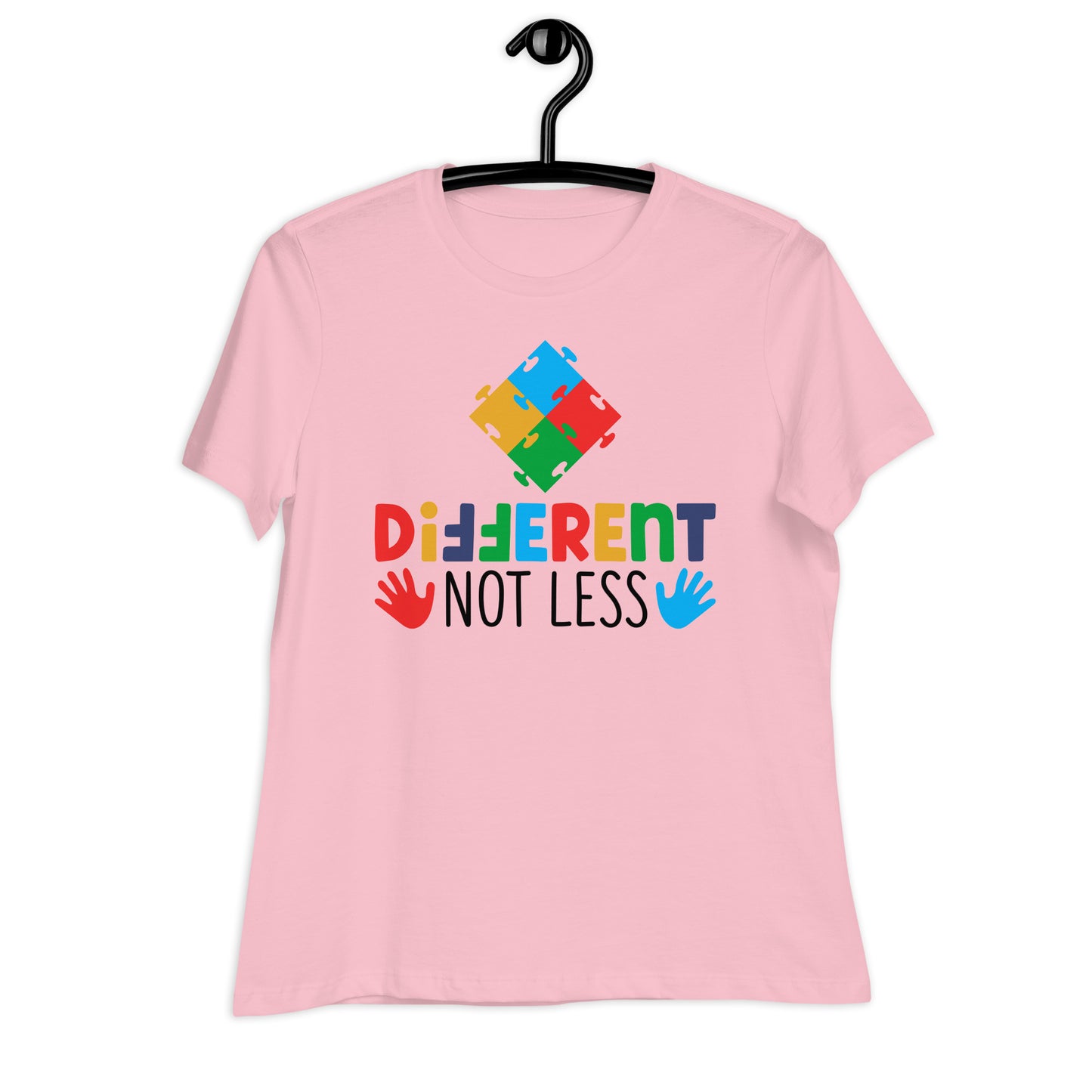 Different Not Less Autism Acceptance Bella Canvas Relaxed Women's T-Shirt