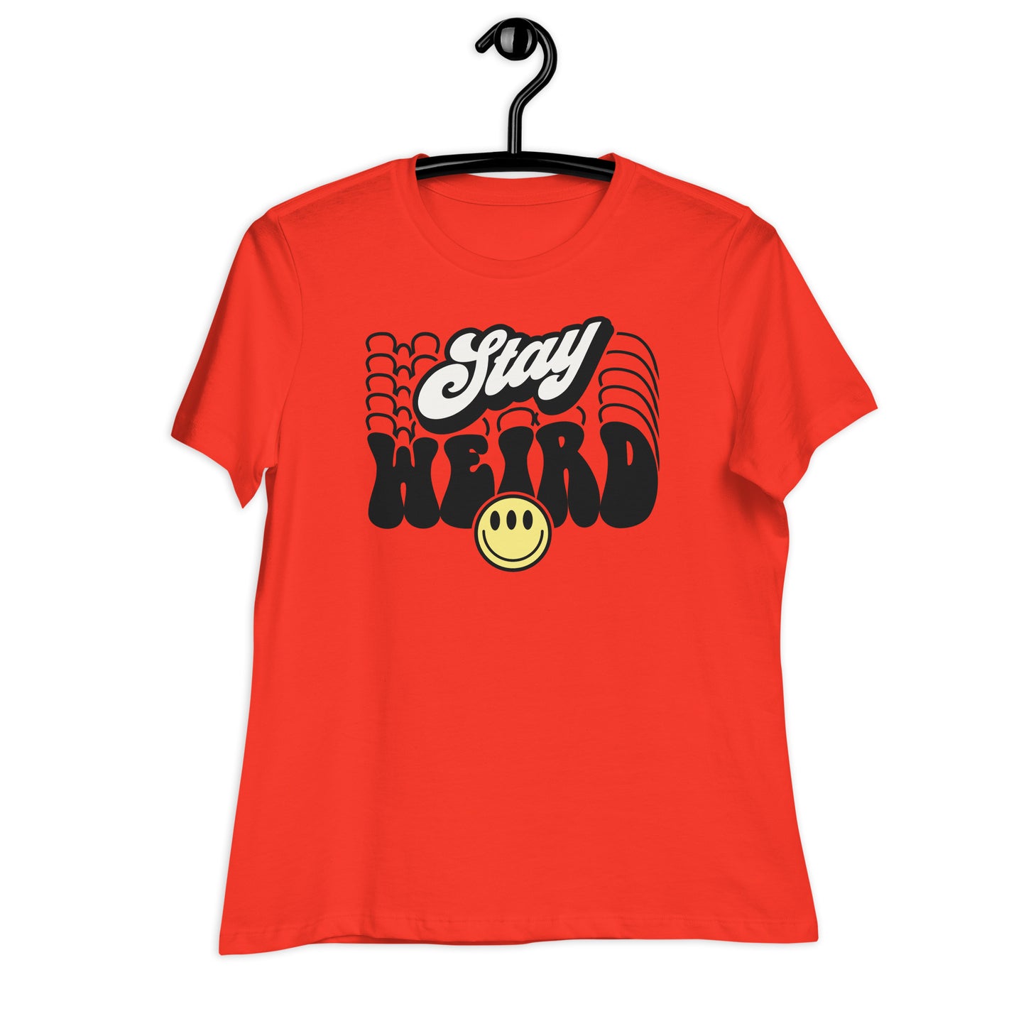 Stay Weird Funny Bella Canvas Relaxed Women's T-Shirt