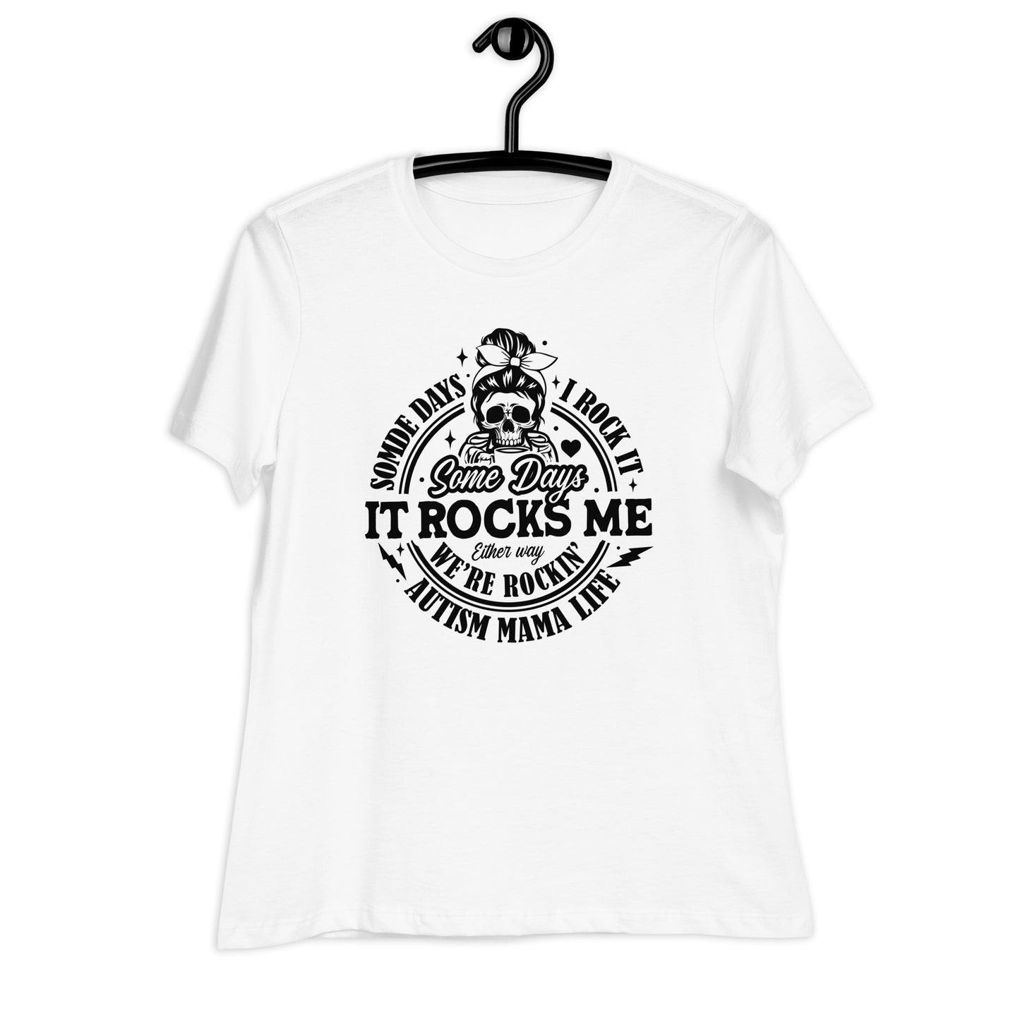 Autism Acceptance Together 'It Rocks Me' Quality Bella Canvas Women's Relaxed T-Shirt