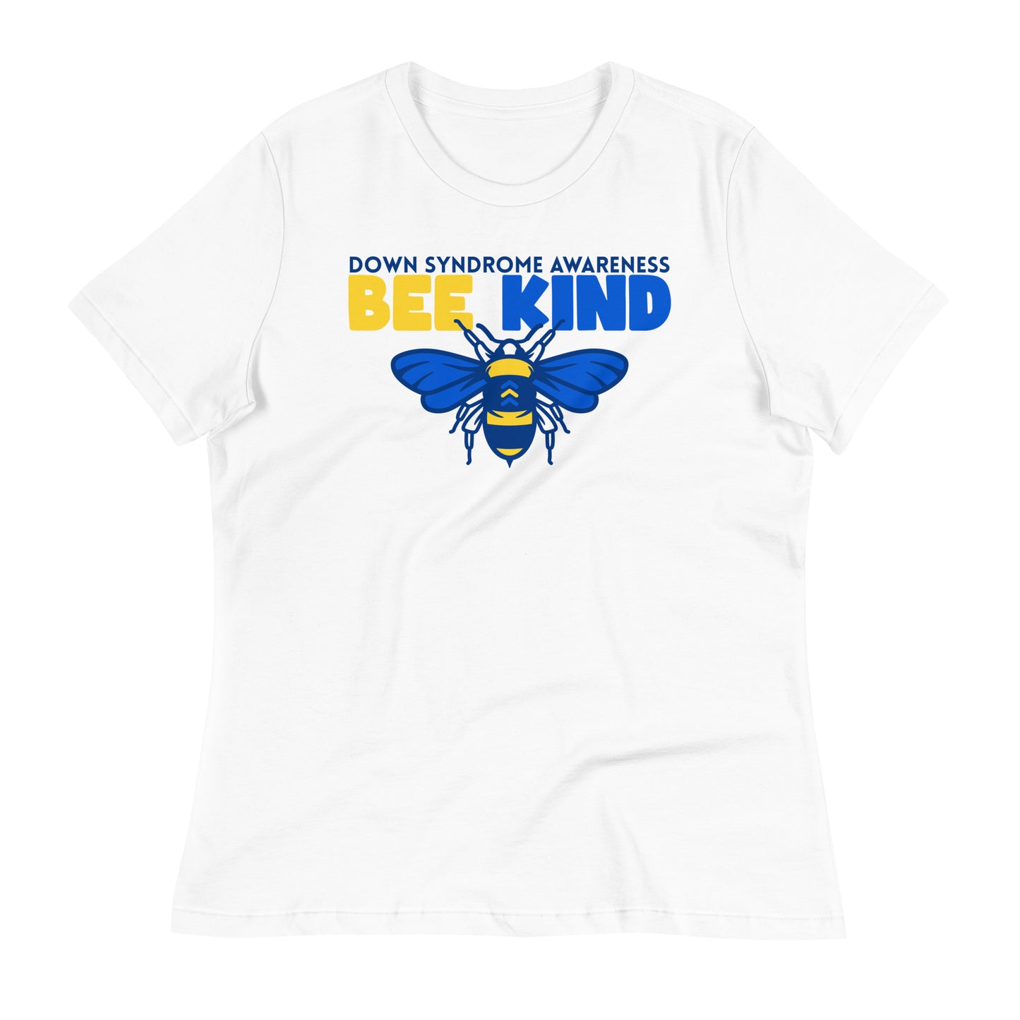 Bee Kind Down Syndrome Awareness Bella Canvas Relaxed Women's T-Shirt