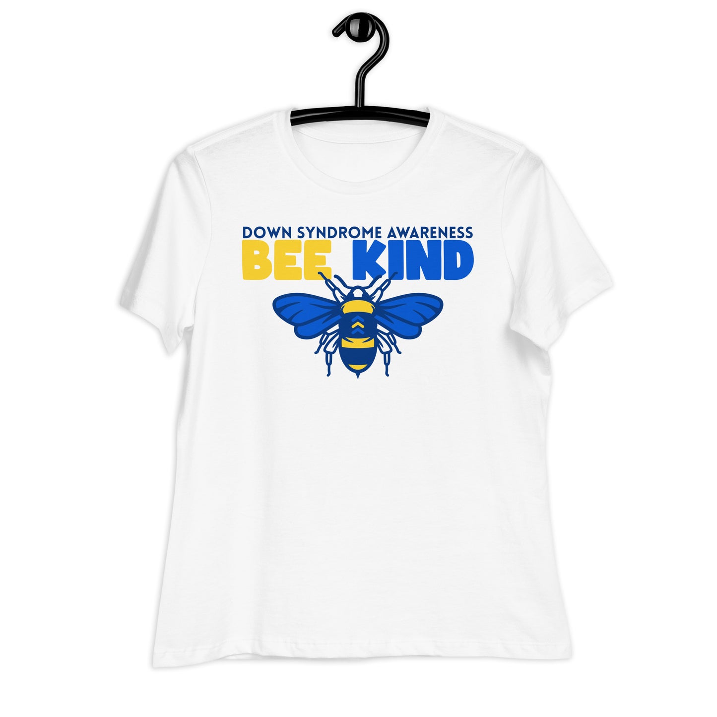 Bee Kind Down Syndrome Awareness Bella Canvas Relaxed Women's T-Shirt
