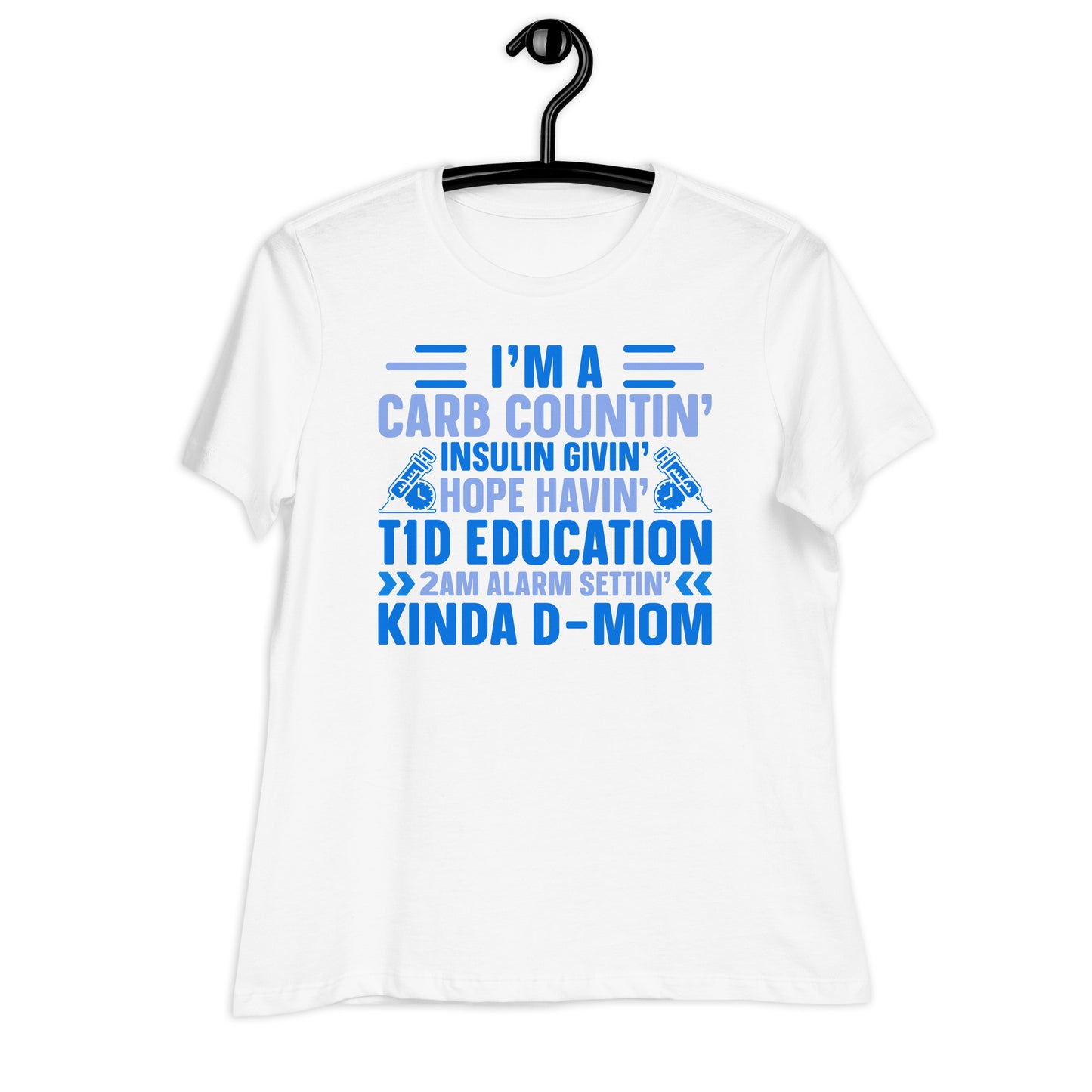 Diabetes Awareness Mom Bella Canvas Relaxed Women's T-Shirt's