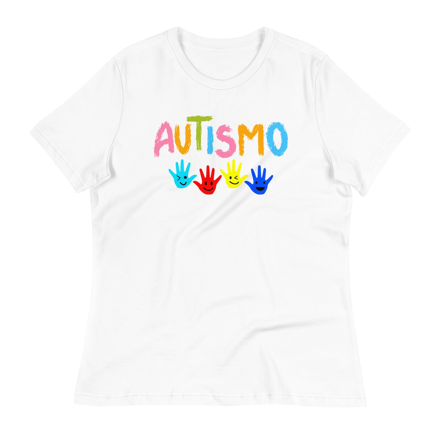 Autismo Autism Acceptance Bella Canvas Relaxed Women's T-Shirt
