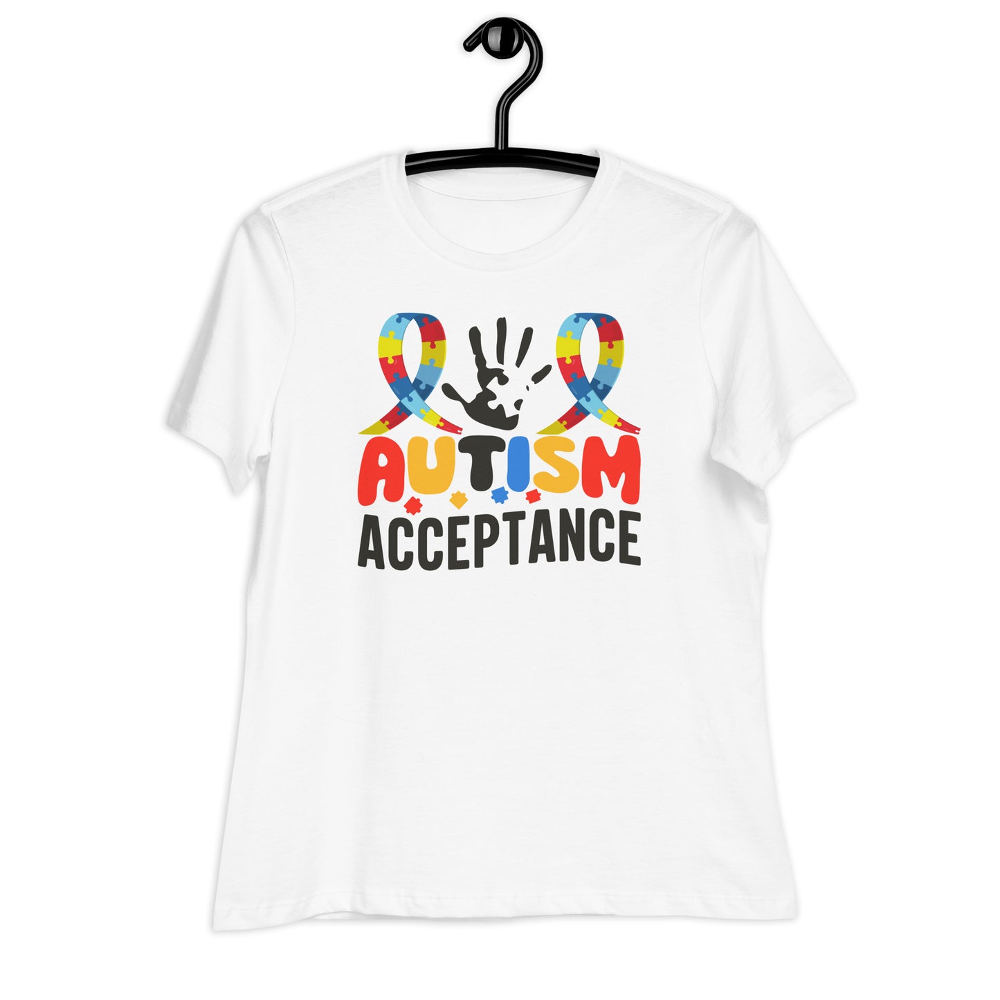 Autism Acceptance Bella Canvas Relaxed Women's T-Shirt