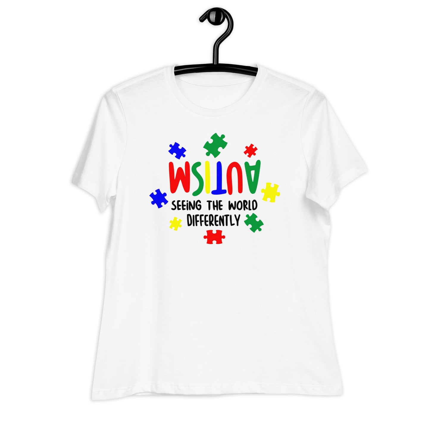 Autism, Seeing the World Differently Bella Canvas Relaxed Women's T-Shirt