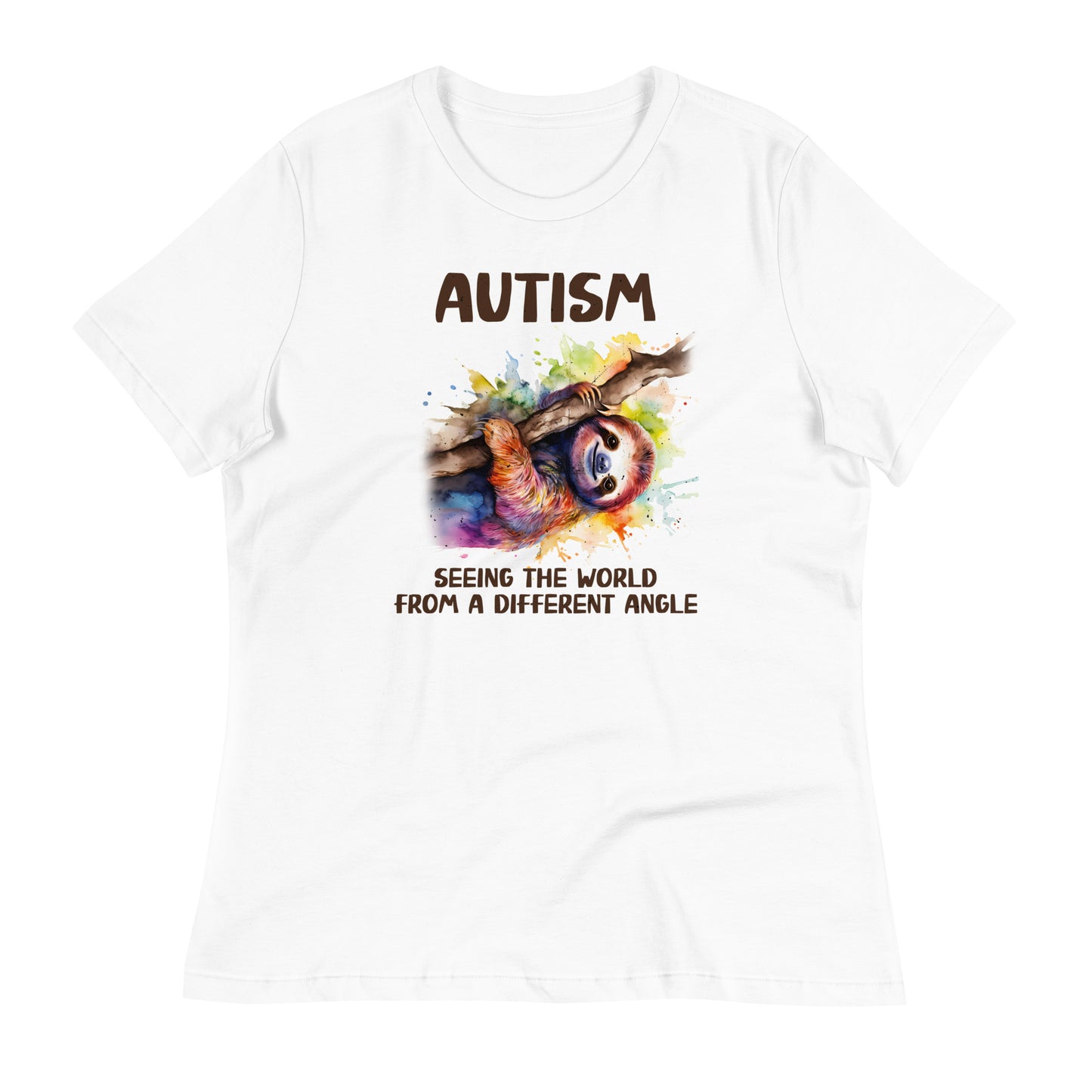 Autism, Seeing the World From a Different Angle Bella Canvas Relaxed Women's T-Shirt