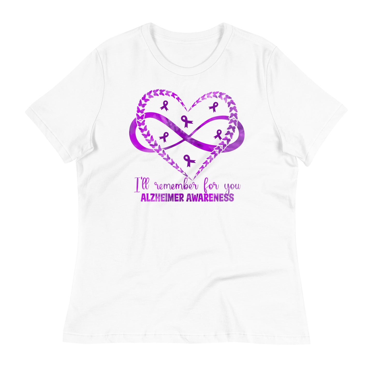 I'll Remember For You Alzheimer's Awareness Bella Canvas Relaxed Women's T-Shirt
