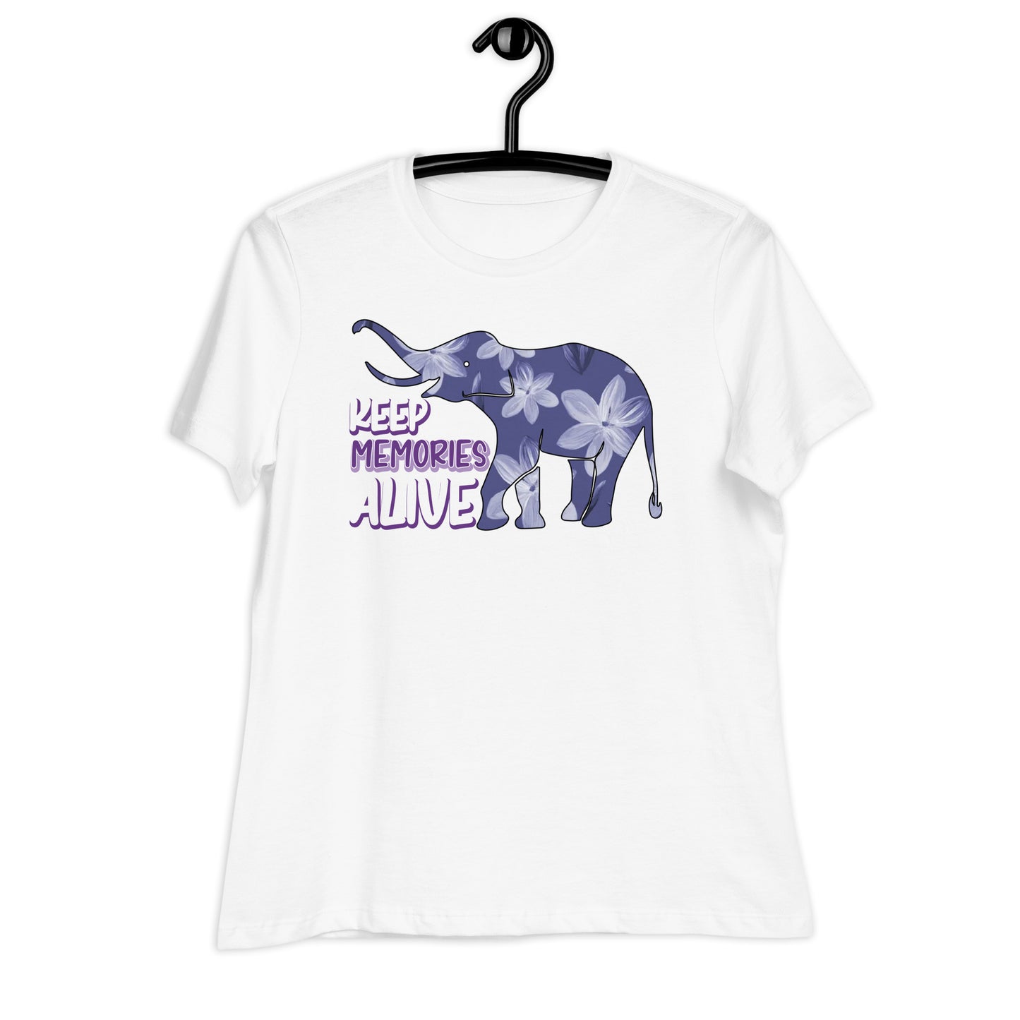 Keep Memories Alive Alzheimer's Awareness Bella Canvas Relaxed Women's T-Shirt