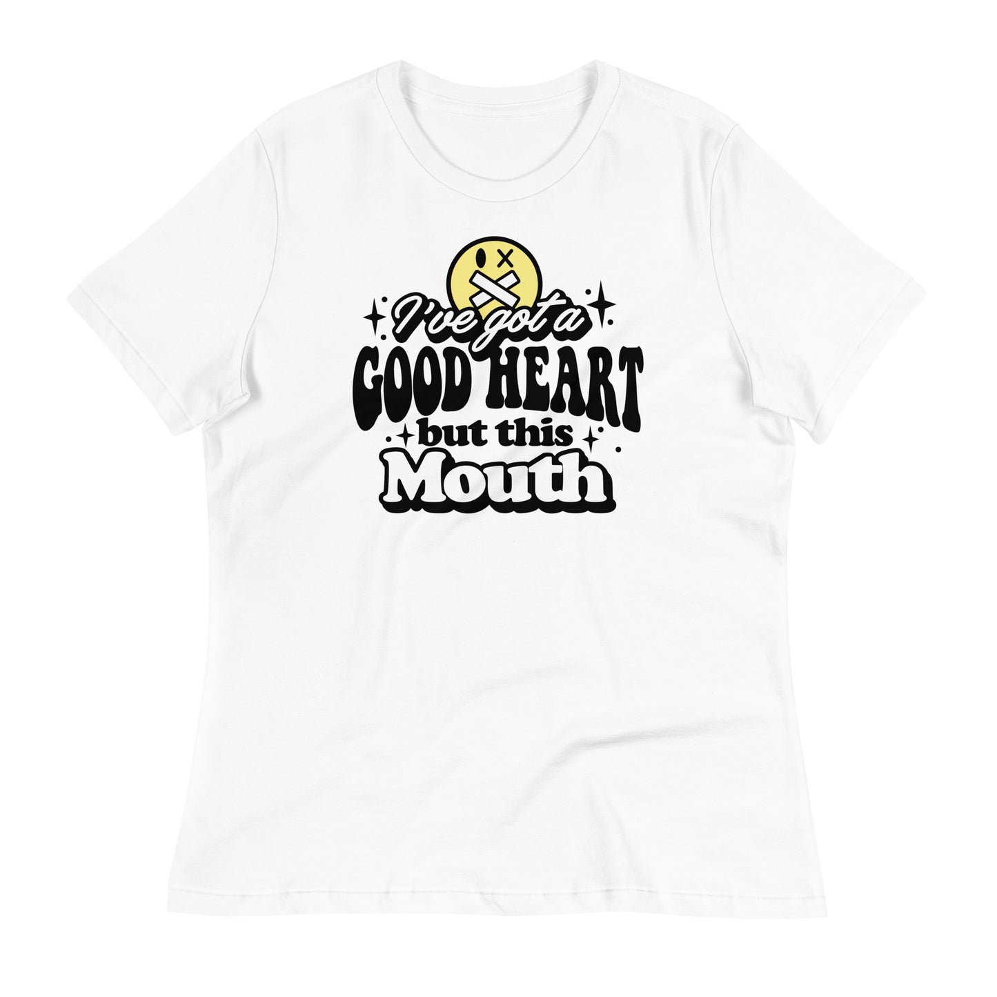 I've Got a Good Heart but This Mouth Bella Canvas Relaxed Women's T-Shirt