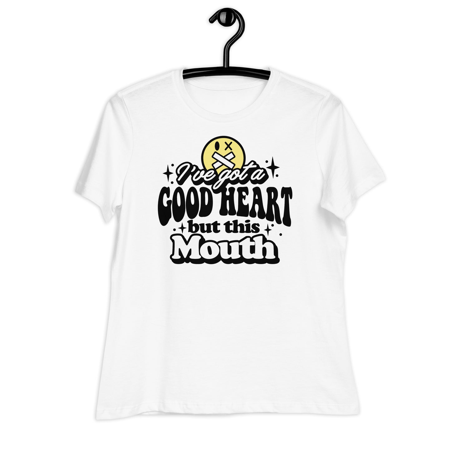 I've Got a Good Heart but This Mouth Bella Canvas Relaxed Women's T-Shirt