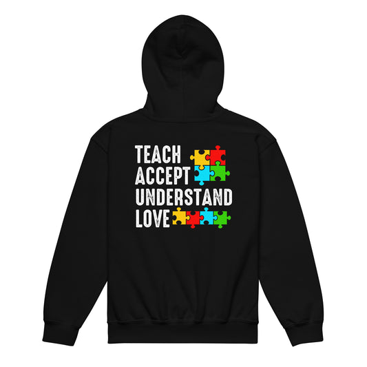 Autism Acceptance Together Quality Gildan Classic Youth Hoodie