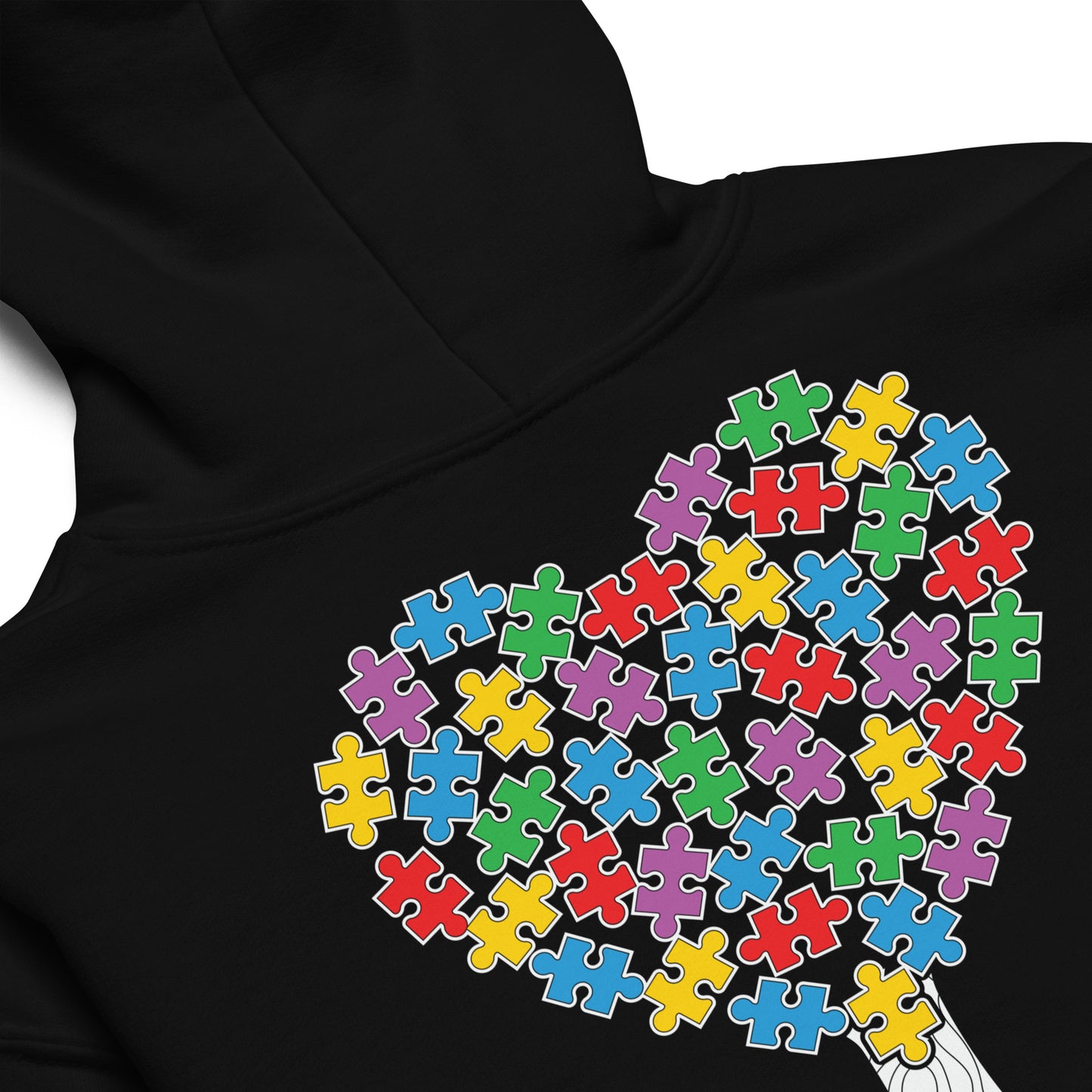 Autism Acceptance Heart Tree Quality Classic Gildan Youth Hoodie