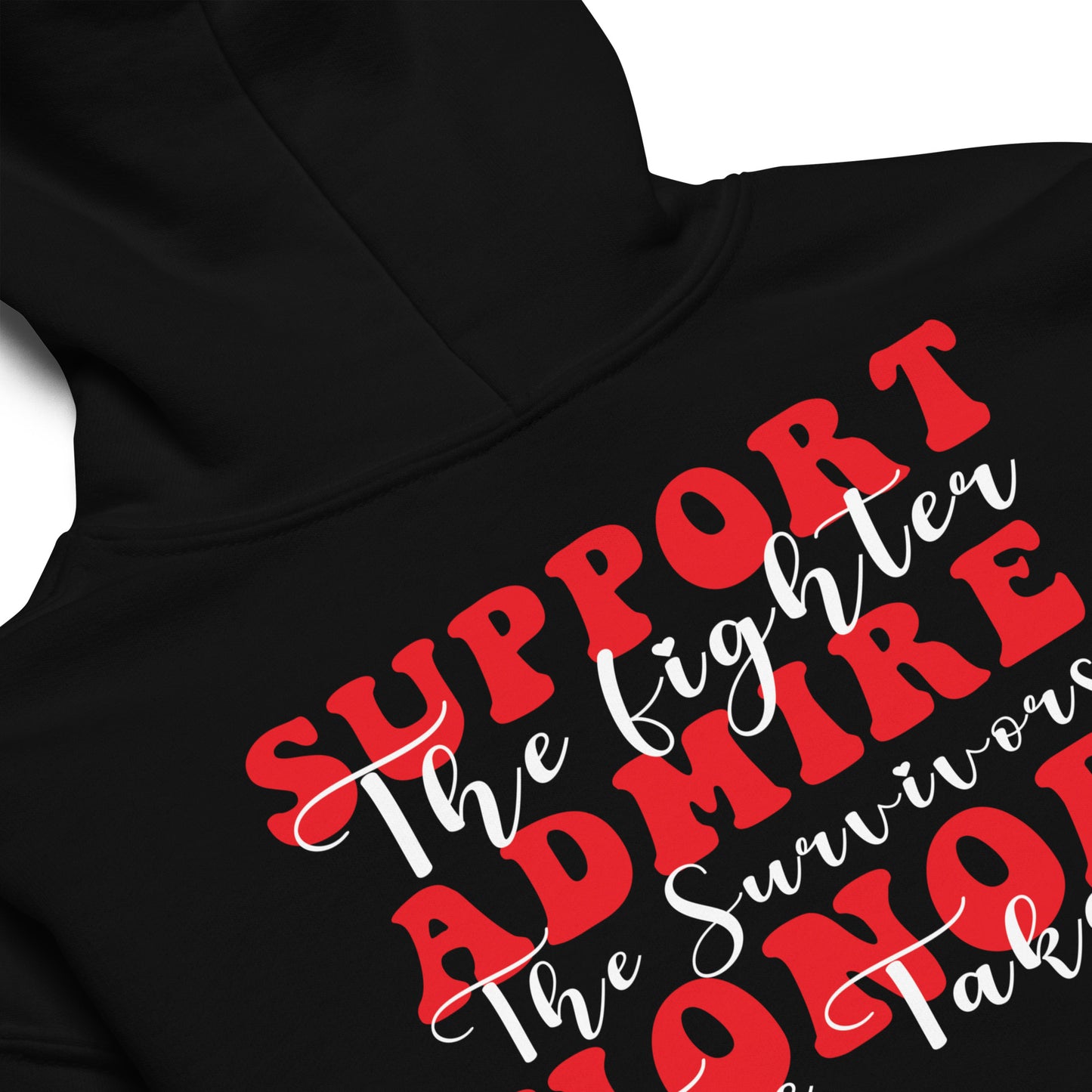 Support Admire Honor Heart Disease Awareness Quality Classic Gildan Youth Hoodie