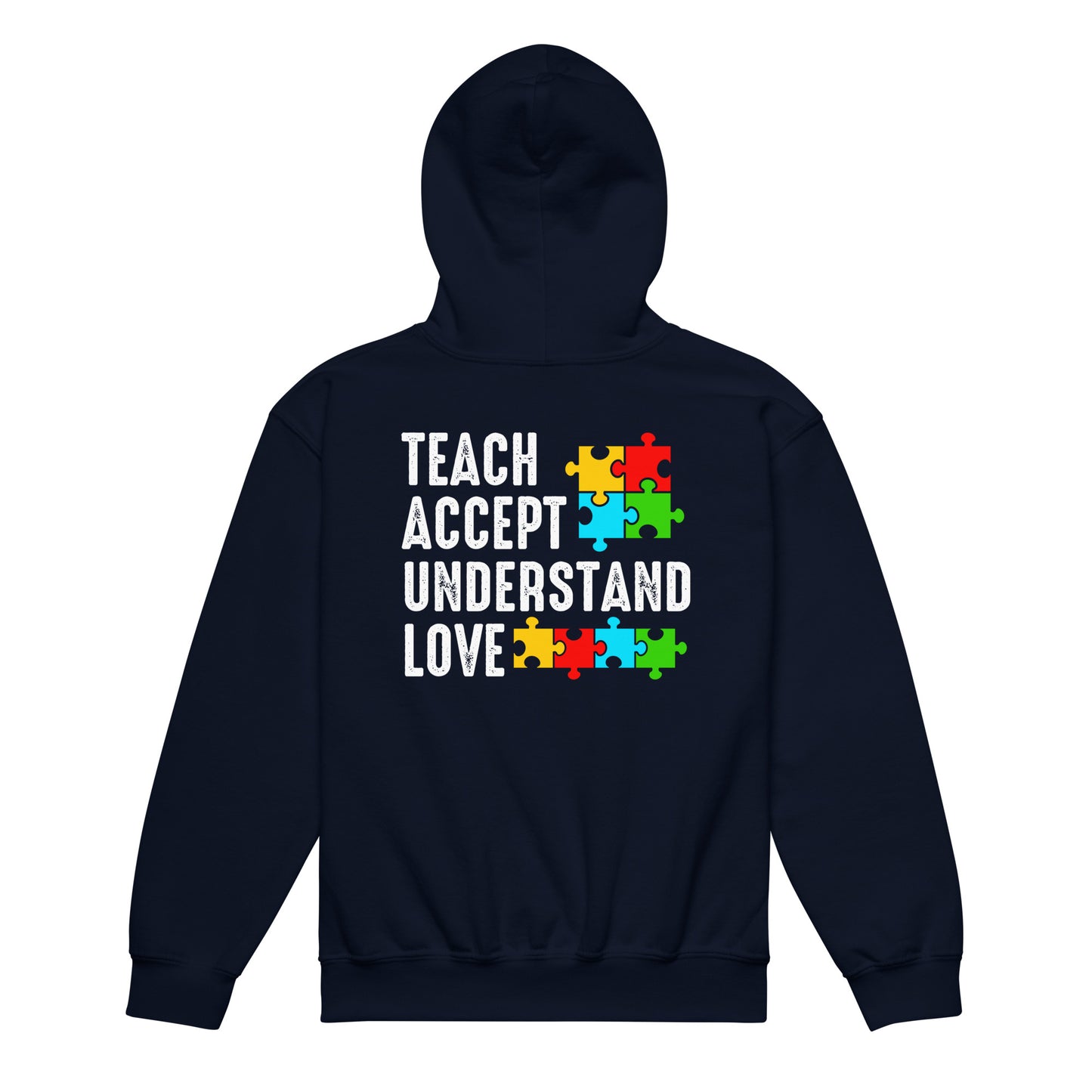 Autism Acceptance Together Quality Gildan Classic Youth Hoodie