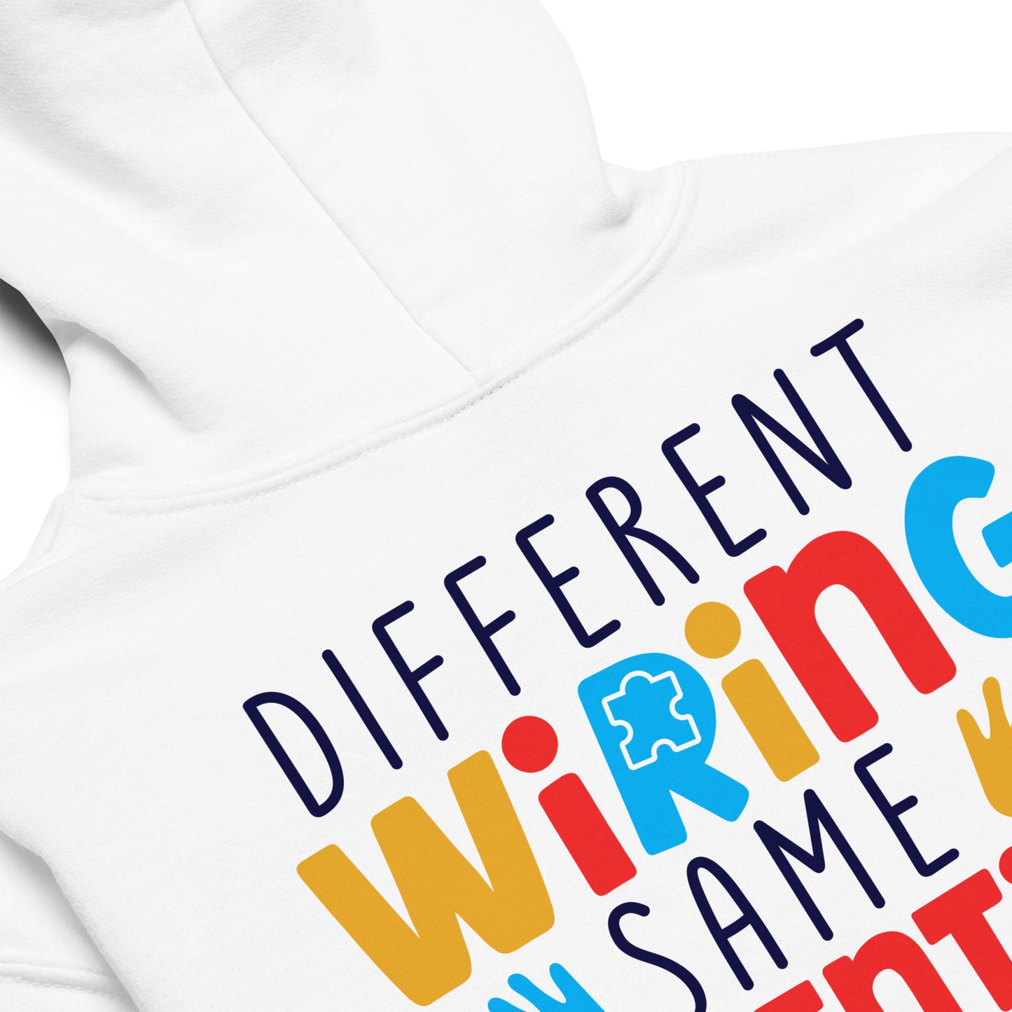 Different Wiring Same Potential Autism Acceptance Quality Classic Gildan Youth Hoodie