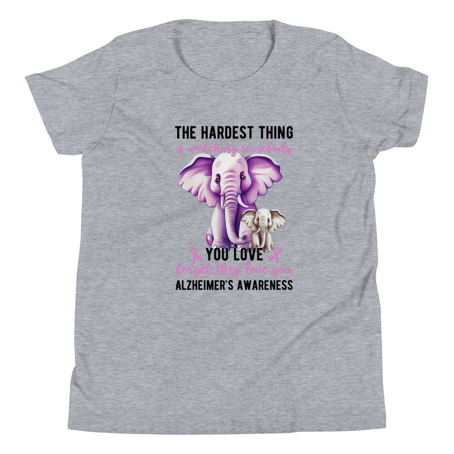 Alzheimer's Awareness Quality Cotton Bella Canvas Youth T-Shirt