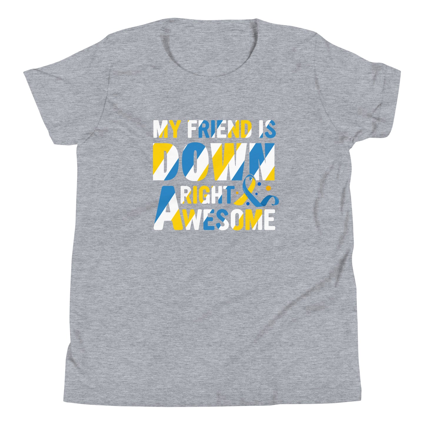 Down Syndrome Awareness Quality Cotton Bella Canvas Youth T-Shirt