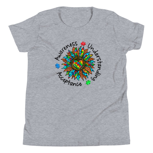 Autism Acceptance Together Quality Cotton Bella Canvas Youth T-Shirt