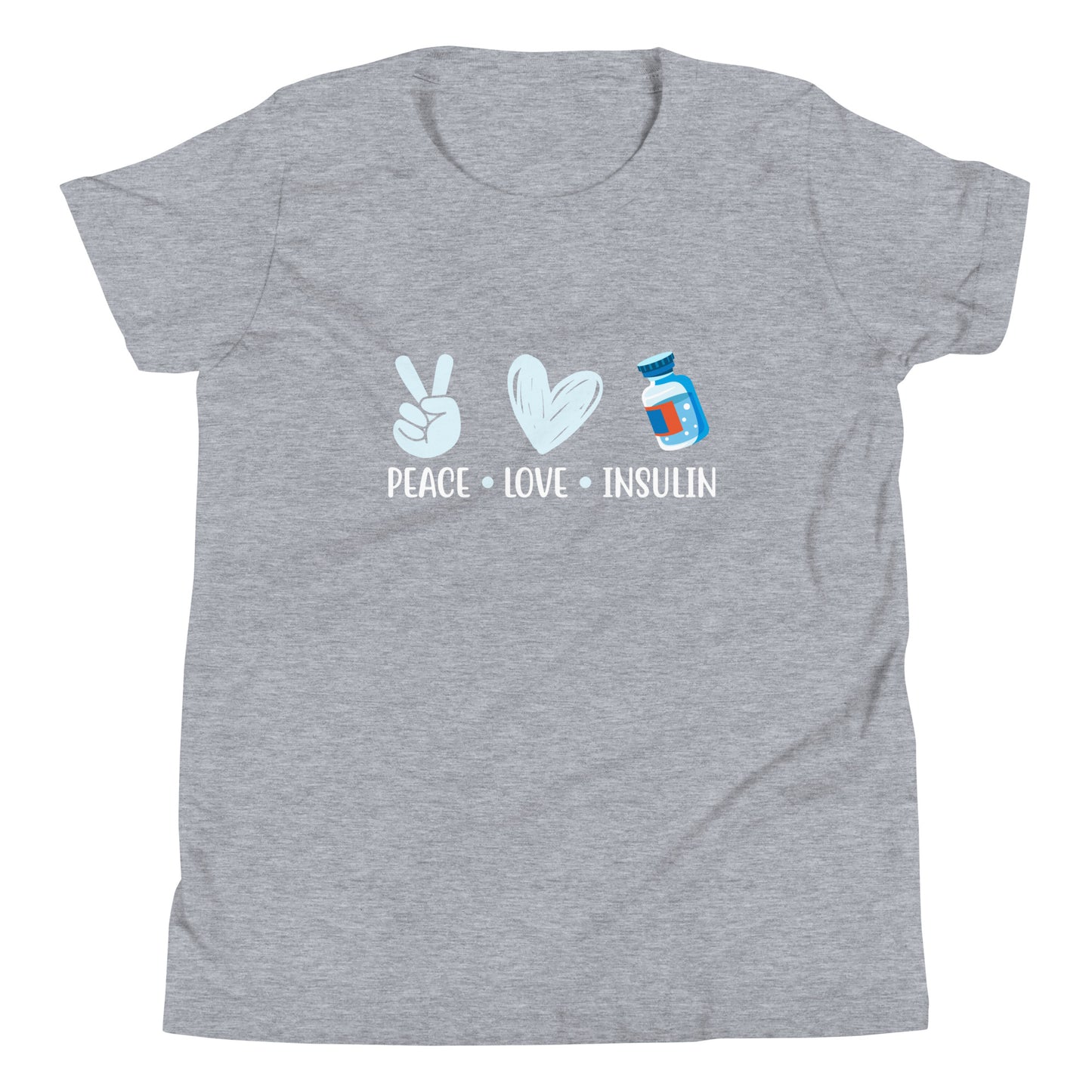 Diabetes Awareness Quality Cotton Bella Canvas Youth T-Shirt