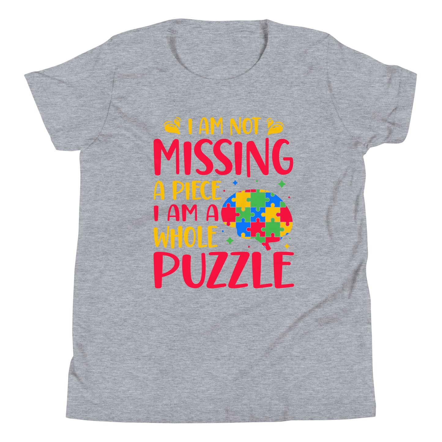 Autism Acceptance Together Quality Cotton Bella Canvas Youth T-Shirt