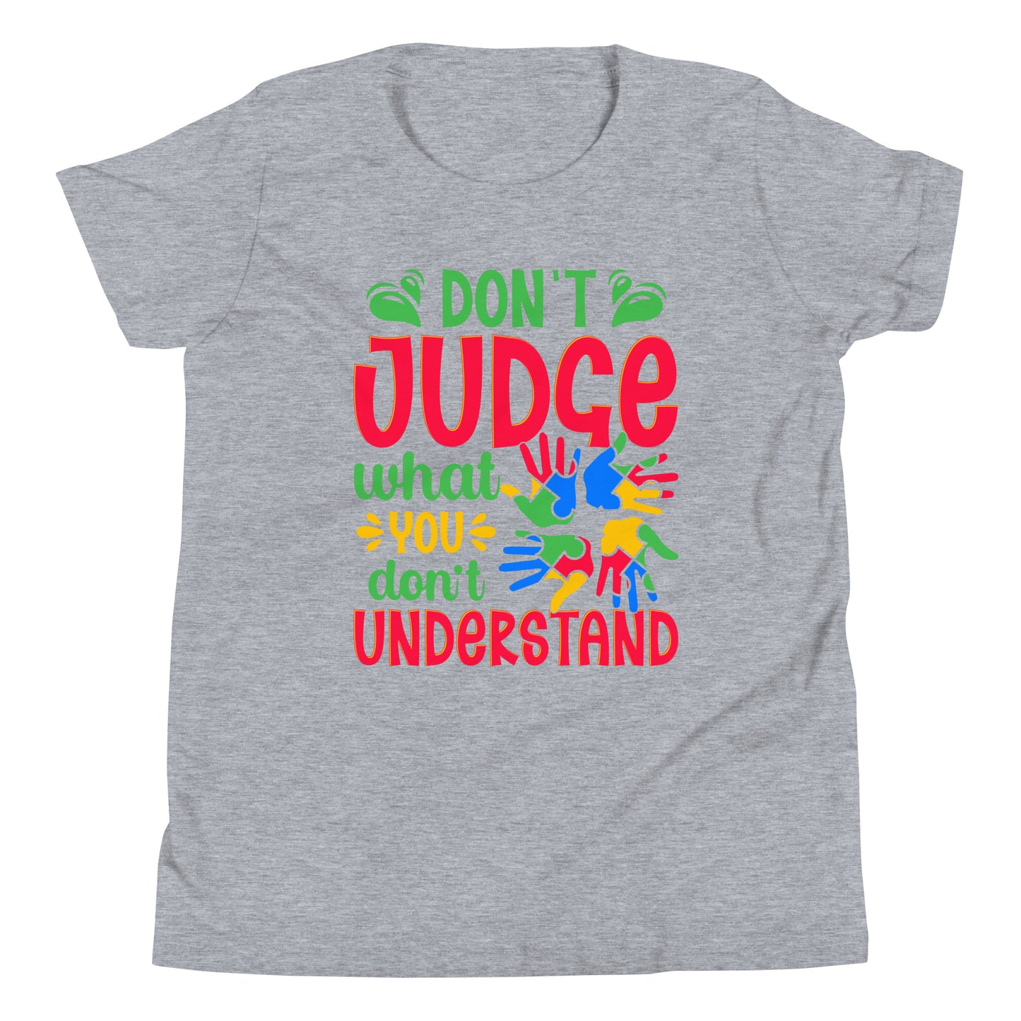 Autism Acceptance Together Quality Cotton Bella Canvas Youth T-Shirt