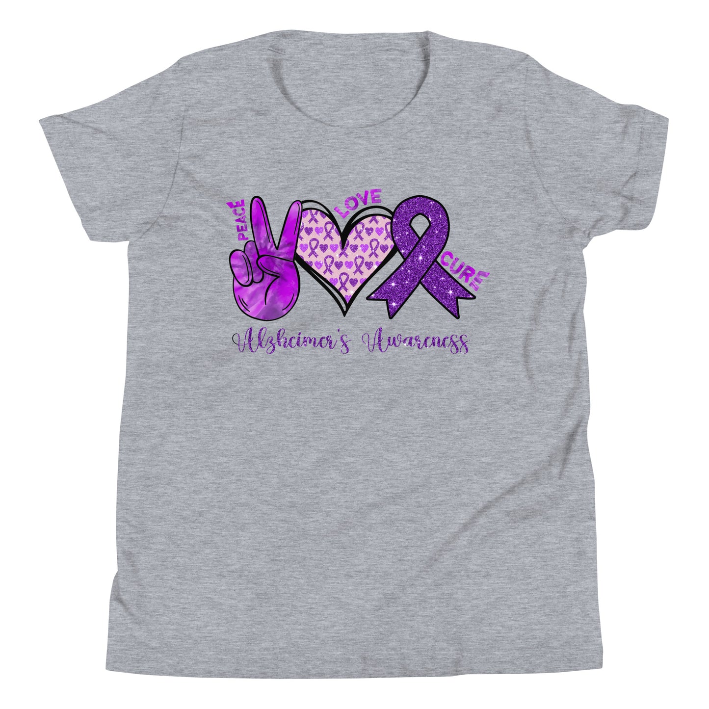 Alzheimer's Awareness Quality Cotton Bella Canvas Youth T-Shirt