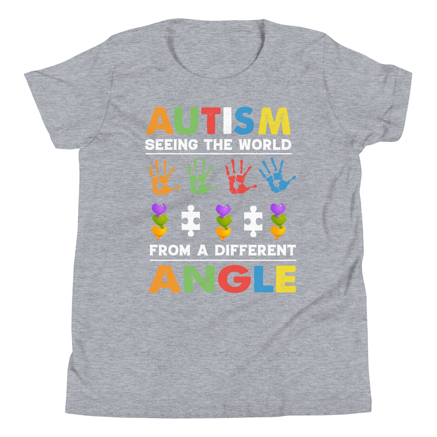 Autism Acceptance Together Quality Cotton Bella Canvas Youth T-Shirt