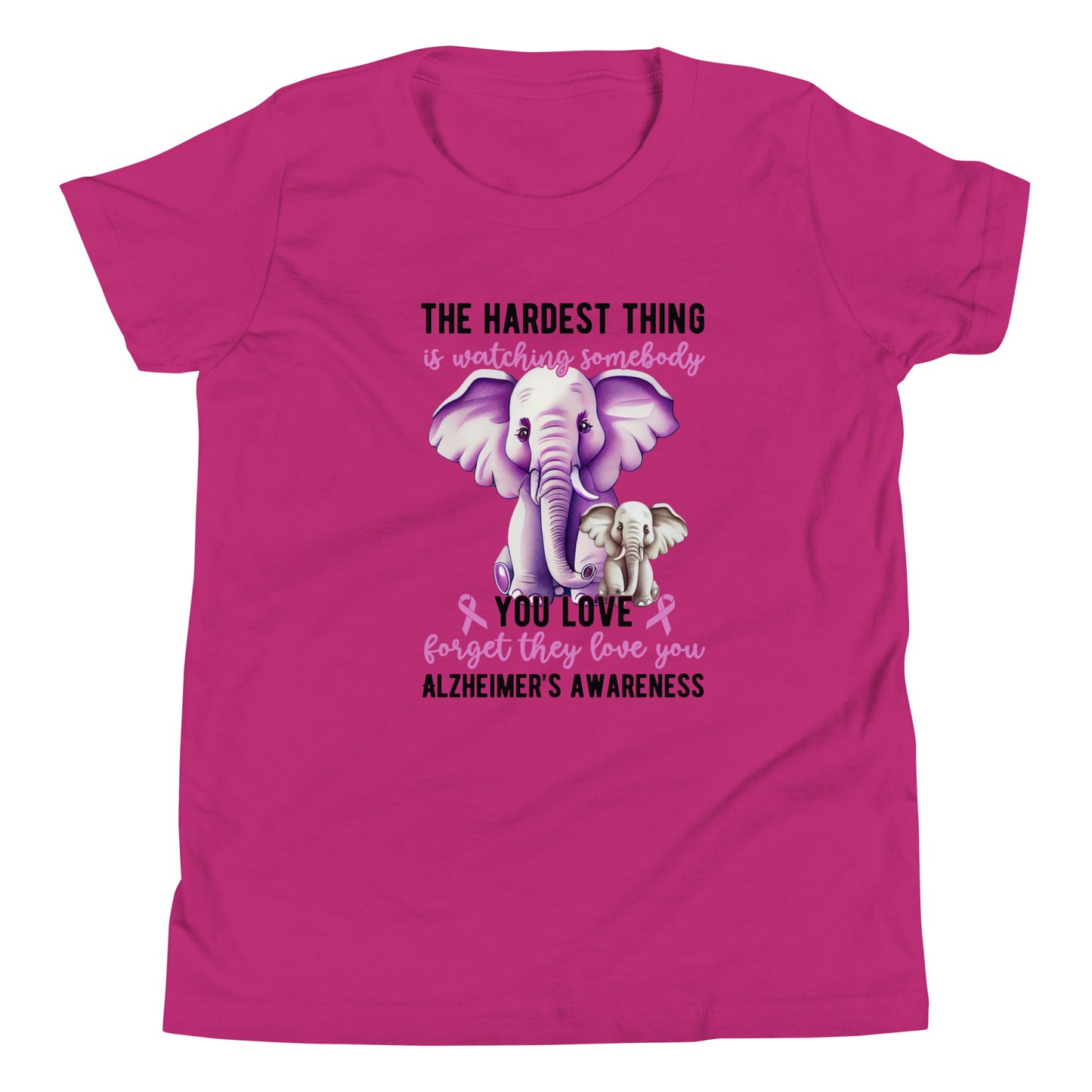 Alzheimer's Awareness Quality Cotton Bella Canvas Youth T-Shirt